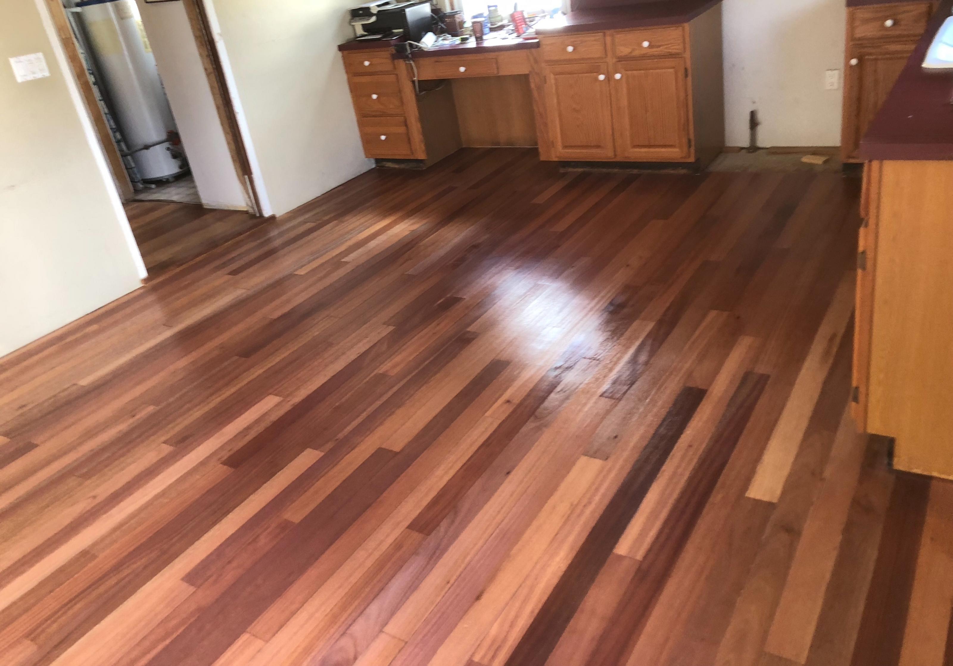 mahogany wood floor living room