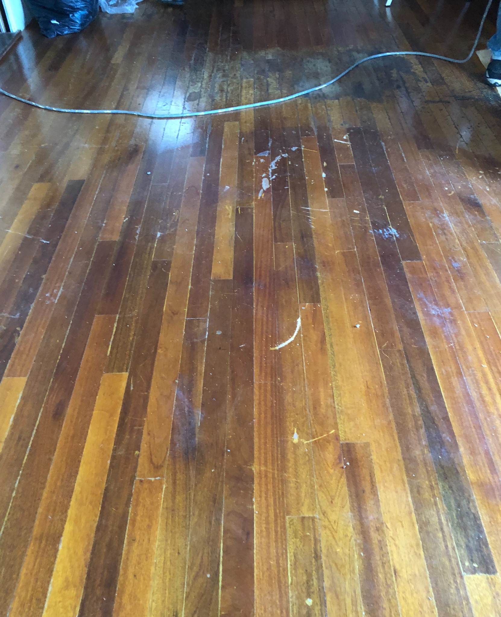 This is the before picture of the floor.